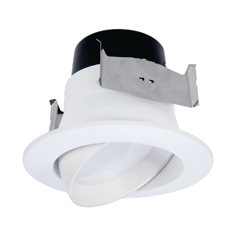 Halo LA4069271EWH-CA LA4 Series Matte Warm White 4 in. W LED Adjustable Retrofit Kit 8.6 W