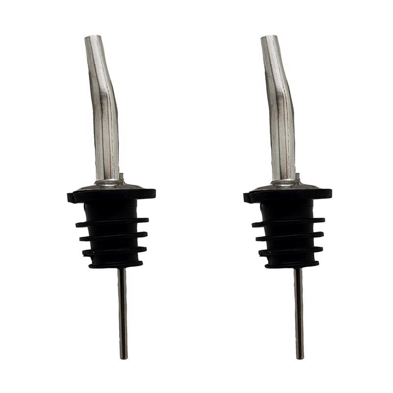 BARY3 BAR-0141 Black/Silver Stainless Steel Liquor Pourer