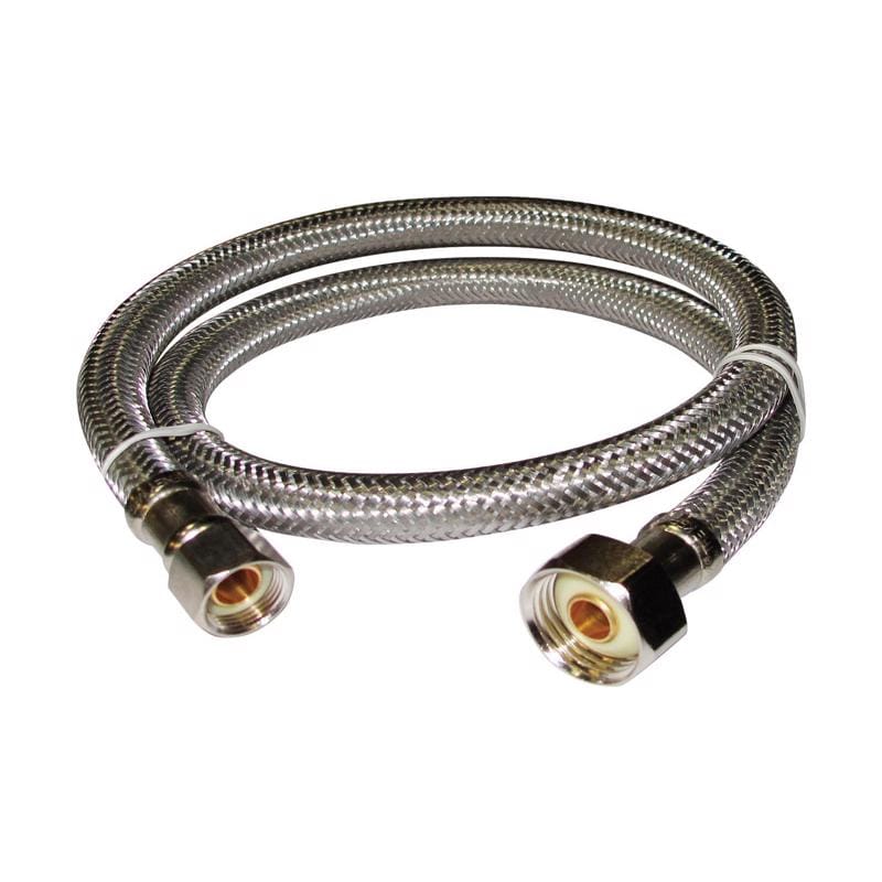 Plumb Pak PP23808 3/8 in. Compression X 1/2 in. D FIP 30 in. Stainless Steel Faucet Supply Line