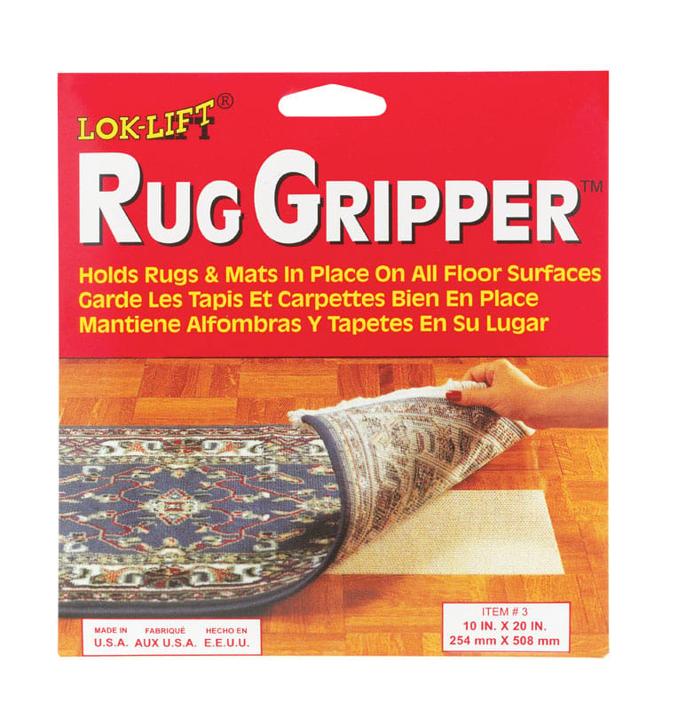 Lok-Lift #3 10 in. W X 20 in. L Reversible Scrim Indoor Rug Gripper