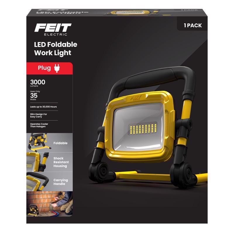 Feit WORK3000XLPLUGF Pro Series 3000 lm LED Corded Stand (H or Scissor) Work Light