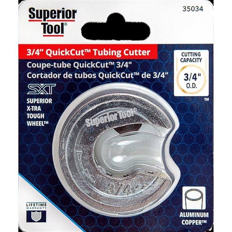 Superior Tool 35034 3/4 in. Pipe Cutter Silver