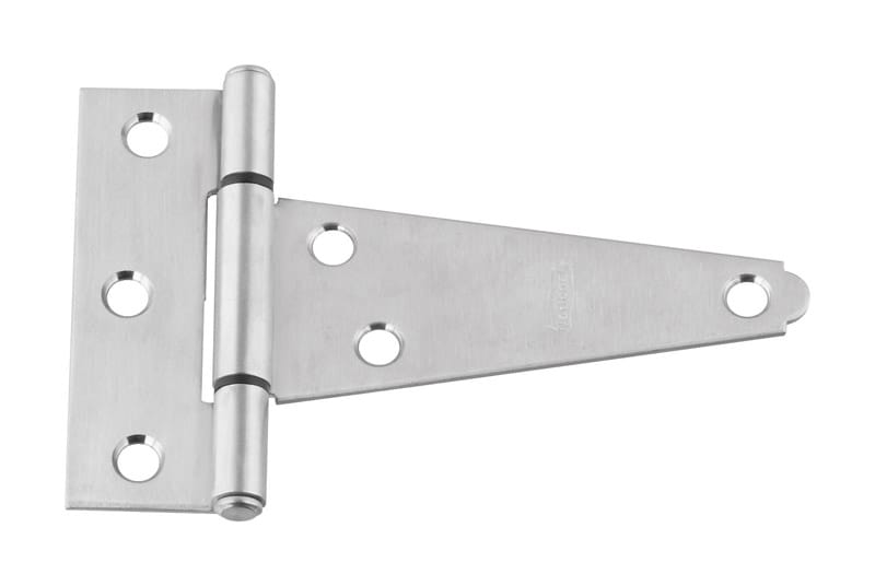 National Hardware N342-501 4 in. W X 4 in. L Silver Stainless Steel Heavy Duty T Hinge 1 pk