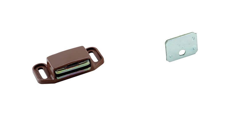 Amerock BP3473PT 1/2 in. H X 1-1/8 in. W X 2 in. D Nickel Plastic Magnetic Catch