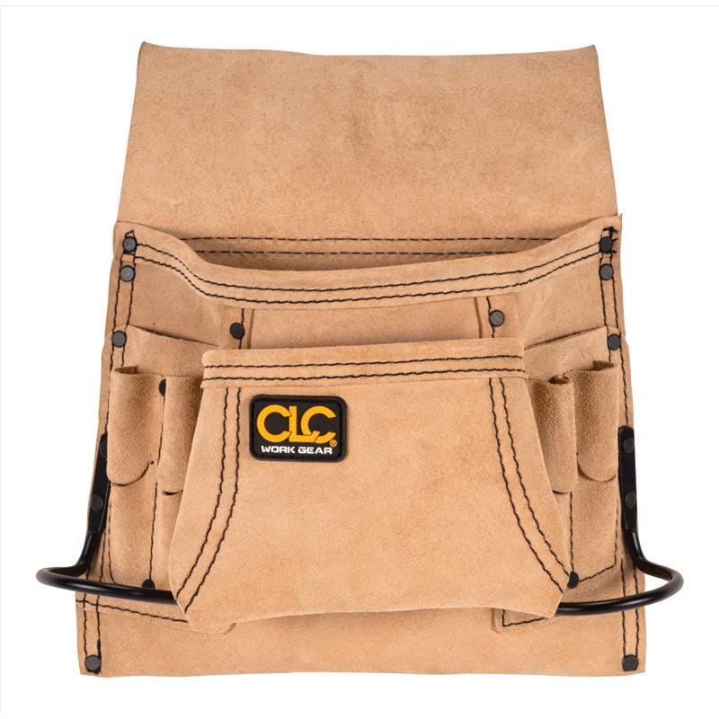 CLC I823X 3 in. W X 12.5 in. H Suede Nail and Tool Pocket Apron 8 pocket Tan 1 pc