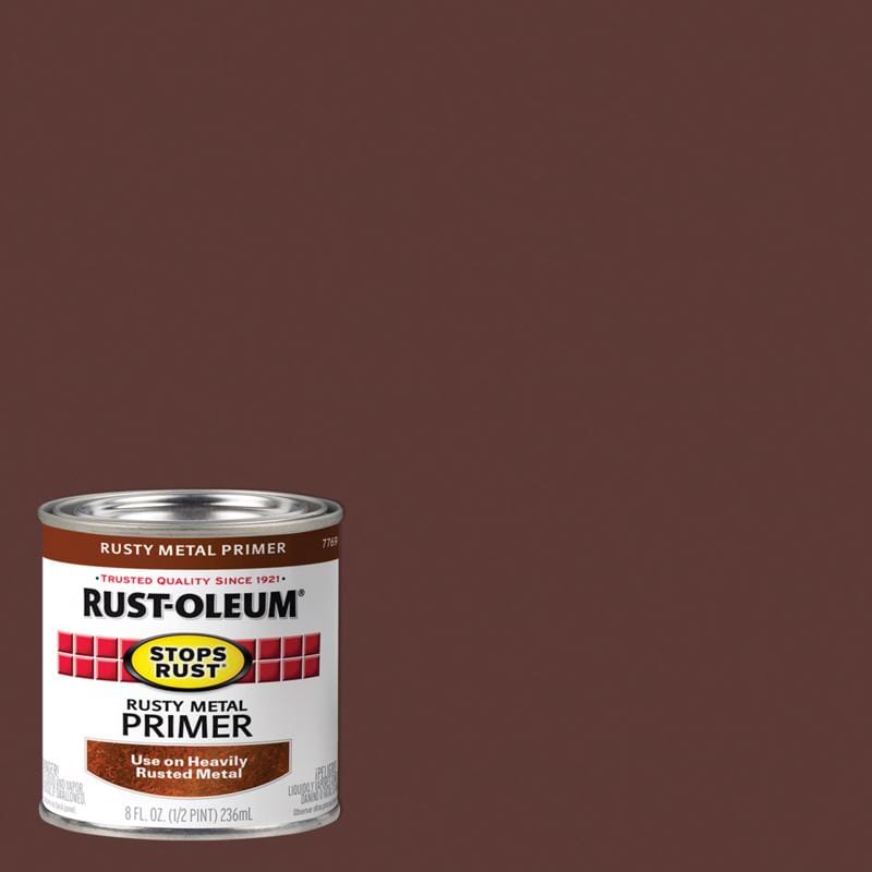 Rust-Oleum 7769730 Stops Rust Brown Oil-Based Alkyd Primer 0.5 pt