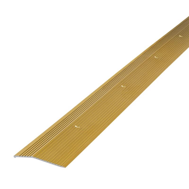 M-D Building Products 79251 0.375 in. H X 2 in. W X 72 in. L Satin Brass Aluminum Carpet Trim