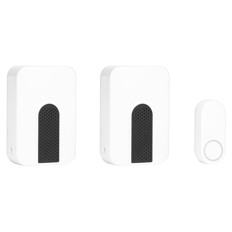 Heath Zenith 18000325-R Black/White Plastic Wireless Doorbell Kit