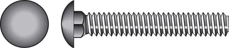 Hillman 812575 3/8 in. X 2 in. L Hot Dipped Galvanized Steel Carriage Bolt 100 pk