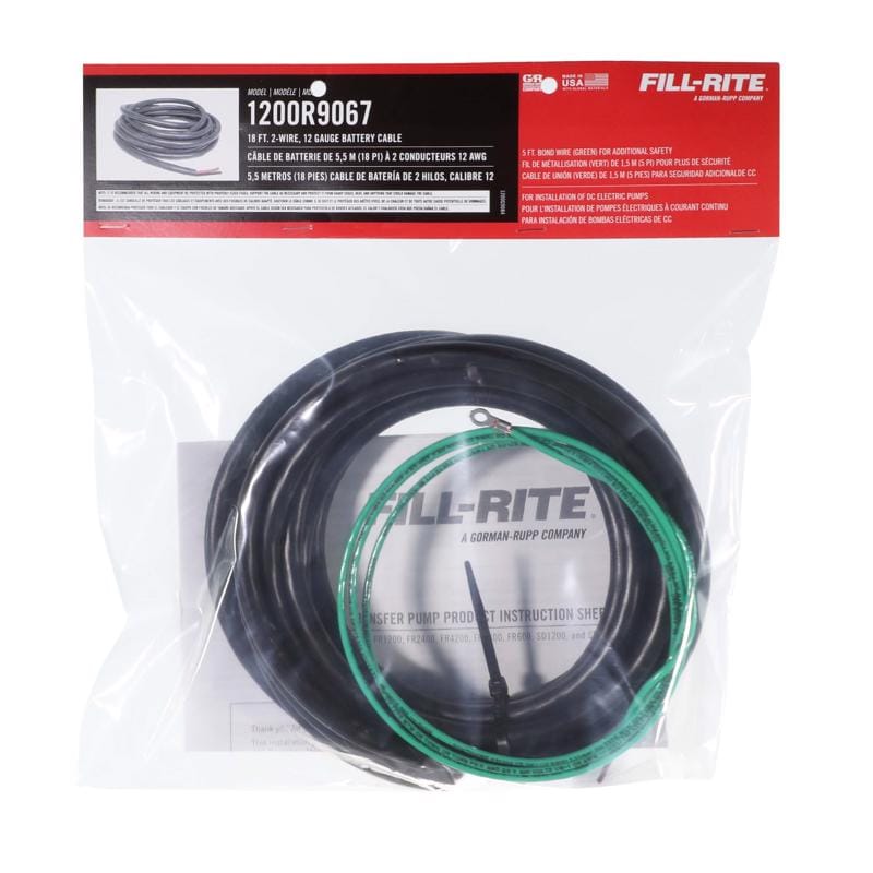 Fill-Rite 1200R9067 Copper/Polyethylene Battery Power Cable