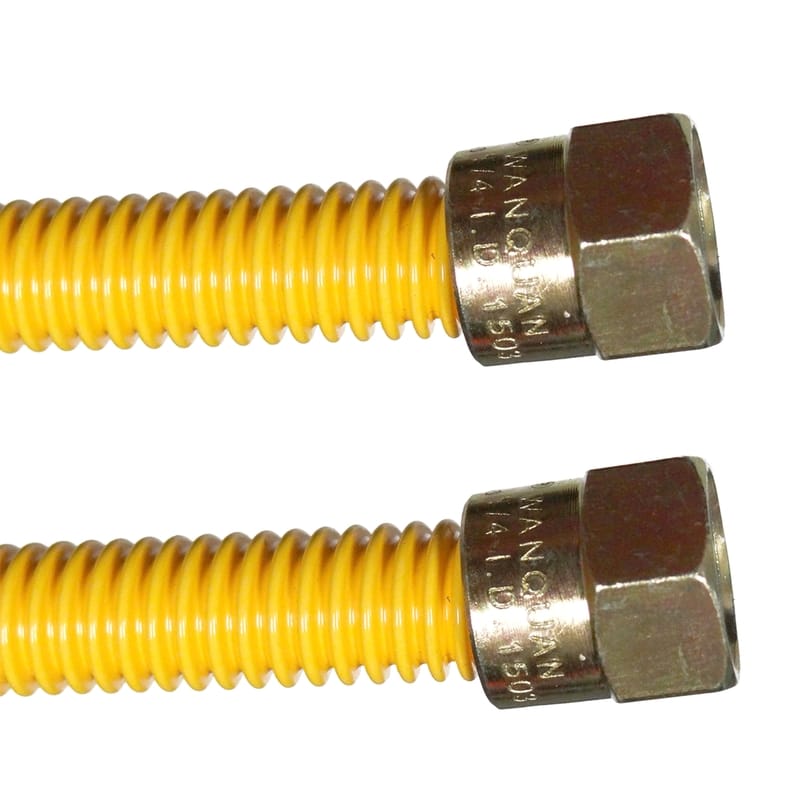 Dormont 0242272 1/4 in. Flare Sizes X 3/8 in. D Flare 58 in. Corrugated Stainless Steel Gas Connector
