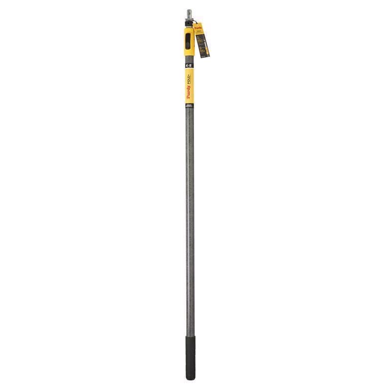 Purdy 14P240048 Pole+ Telescoping 4-8 ft. L X 1 in. D Fiberglass Extension Pole