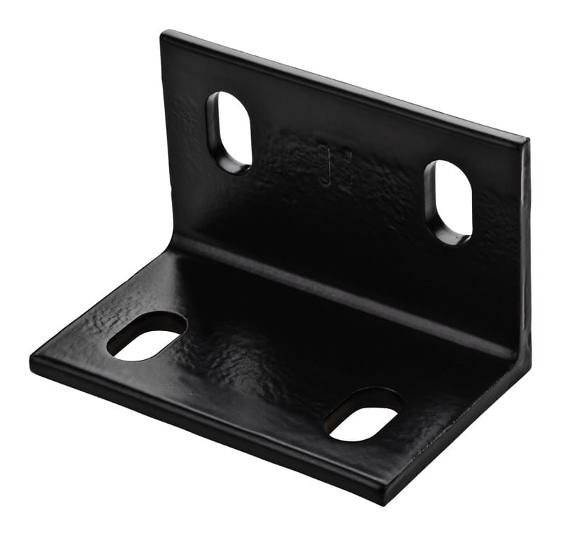 National Hardware N351-492 3 in. H X 4.6 in. W X 0.25 in. D Black Structural Steel Inside/Outside Wide Corner