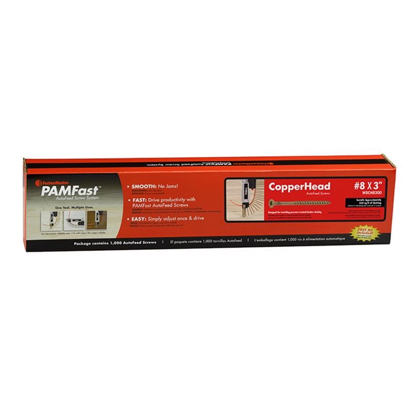 Fastenmaster SD-28-WDCH8300 No. 8 Ga. X 3 in. L Gold Torx Star Head Deck Screws 1000 pk