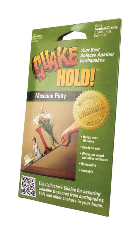 Quake Hold 8811 Ready America Matte Cream/Neutral Removable Museum Putty 1 lb 1 pk