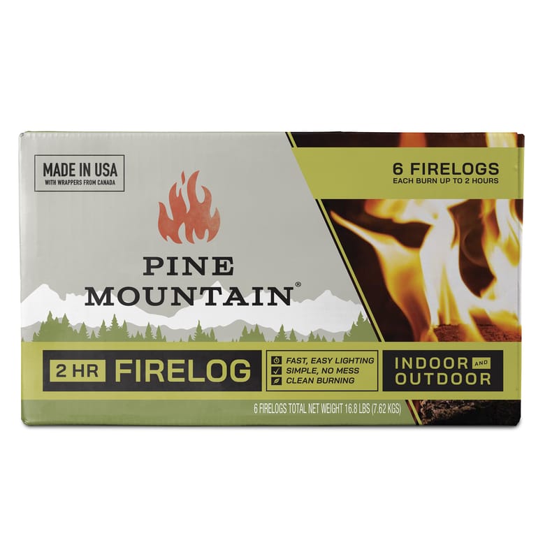 Pine Mountain 800002810 Fire Log 2 hr 6 pk
