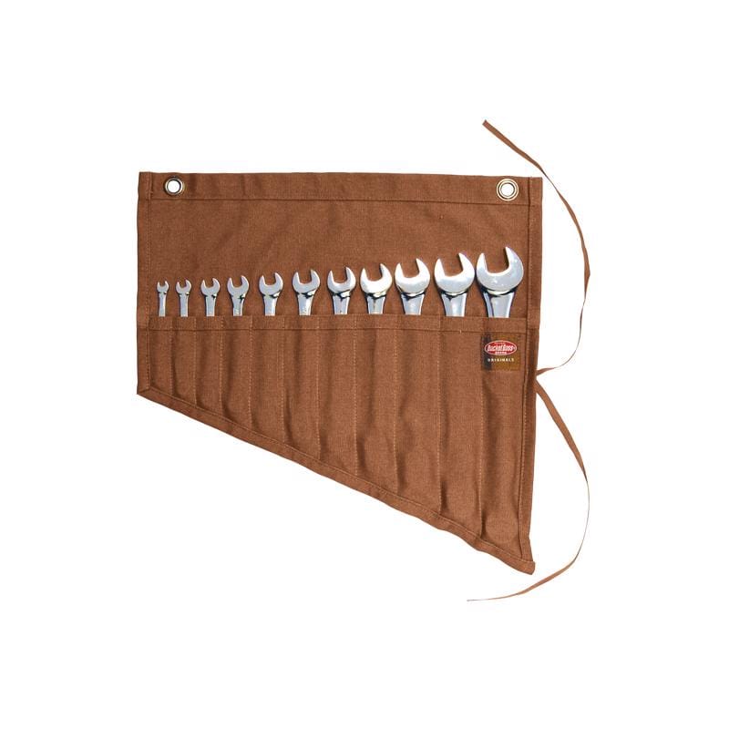 Bucket Boss 70003 18 in. W X 17.5 in. H Canvas Tool Roll Pouch 11 pocket Brown 1 pc