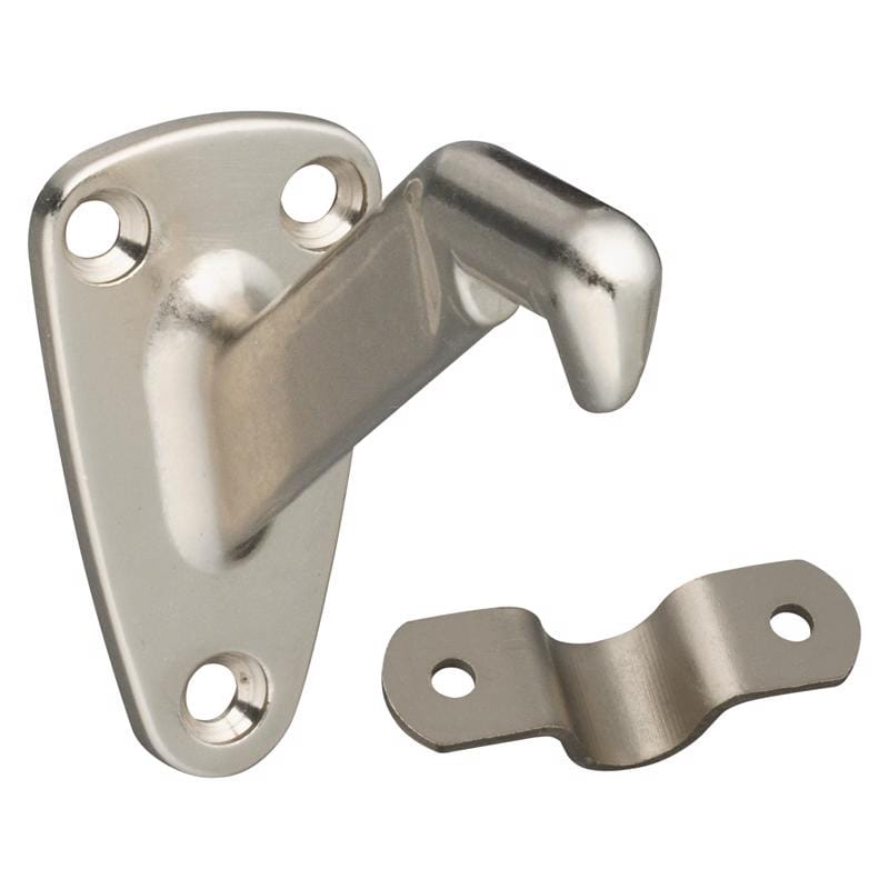 National Hardware N830-117 Silver Zinc Die Cast w/Steel Strap Handrail Bracket 3-5/16 in. L 250 lb