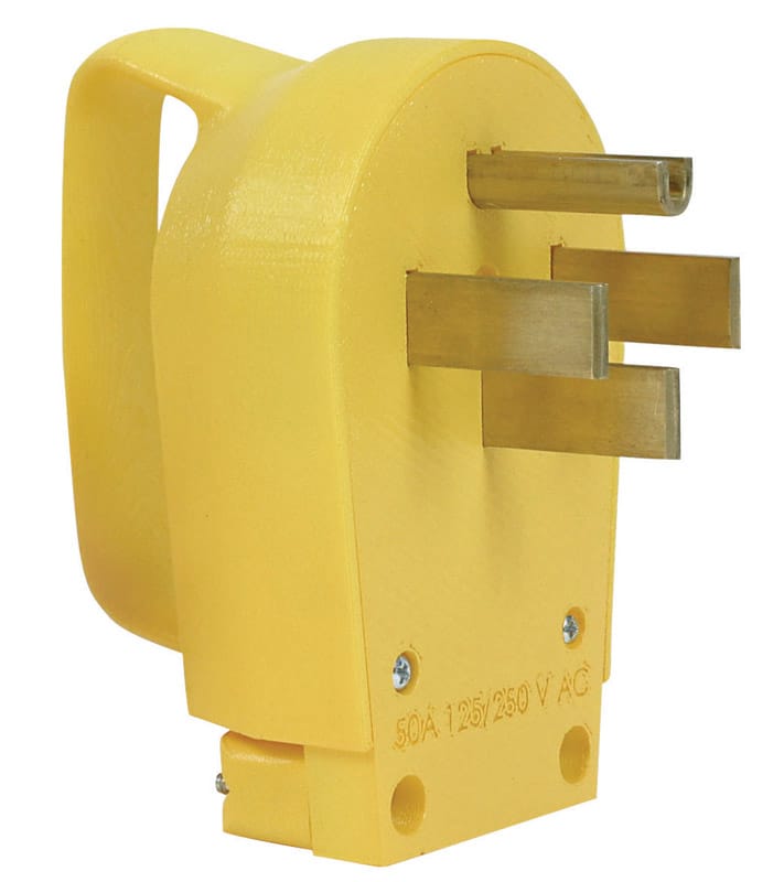 Camco 55255 2.9 in. 50 amps RV Male Plug Replacement 50 AMP 1 pk