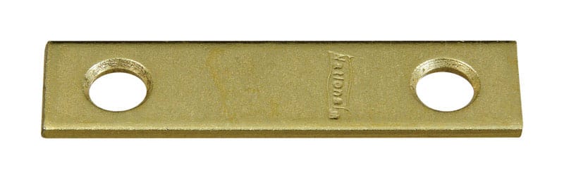 National Hardware N190-892 2 in. H X 1/2 in. W Brass Steel Mending Brace
