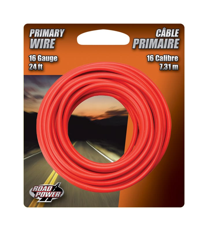 Coleman Cable 55668033 24 ft. 16 Ga. Primary Wire Red
