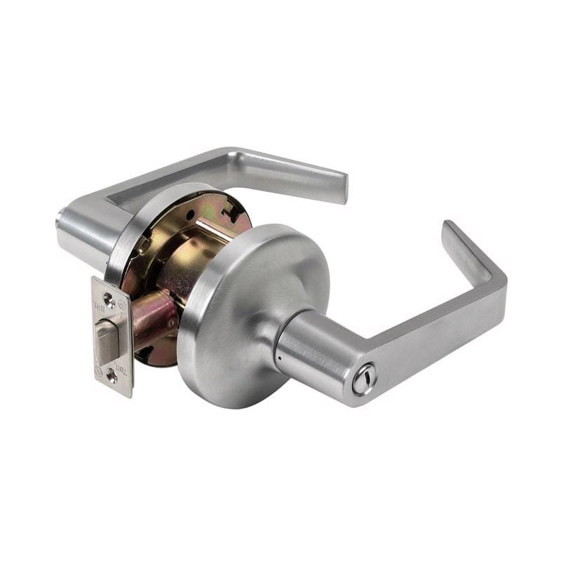 Tell CL100010 Cortland Satin Chrome Storeroom Door Knob 2 in.