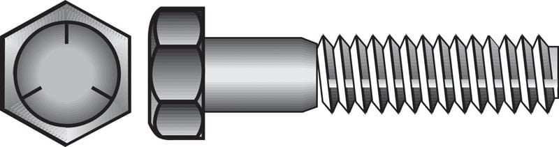 Hillman 200261 1/2 in. D X 4-1/2 in. L Heat Treated Zinc Steel Hex Head Cap Screw 25 pk