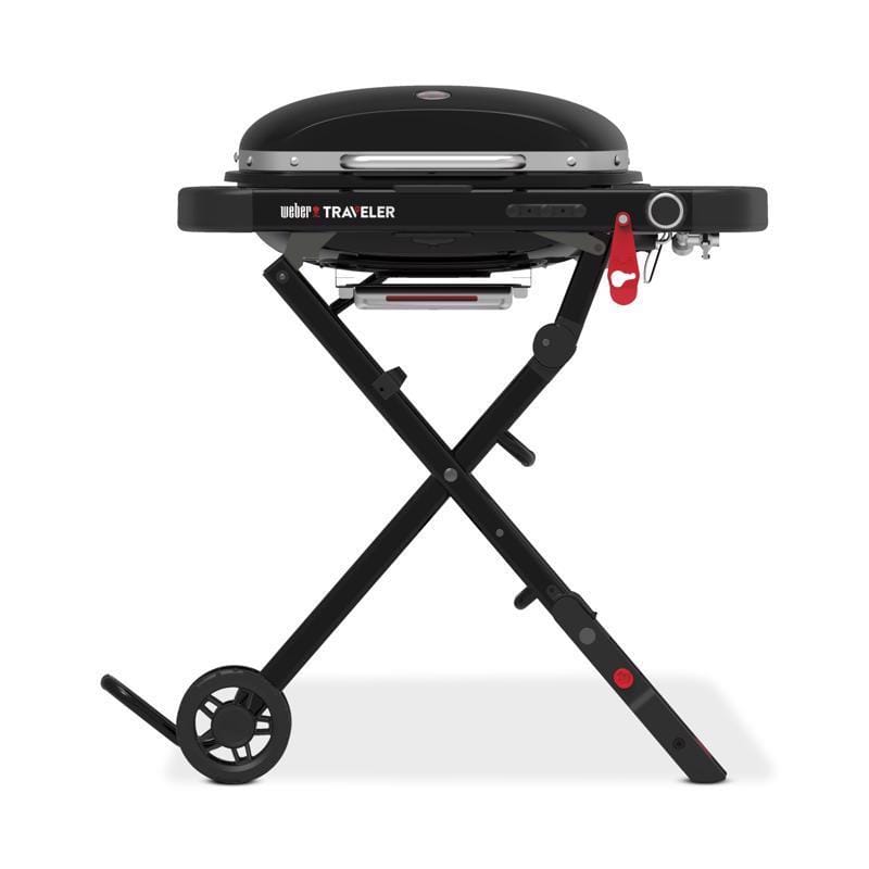 Weber 1501741 Traveler Compact 1 Burner Liquid Propane Grill Black