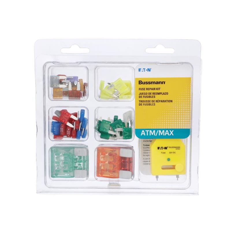 Bussmann NO.64 ATM/MAX Assorted Blade Fuse Assortment 64 pk