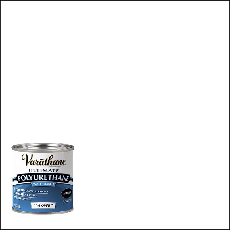 Varathane 262075 Matte Clear Water-Based Polyurethane 1/2 pt