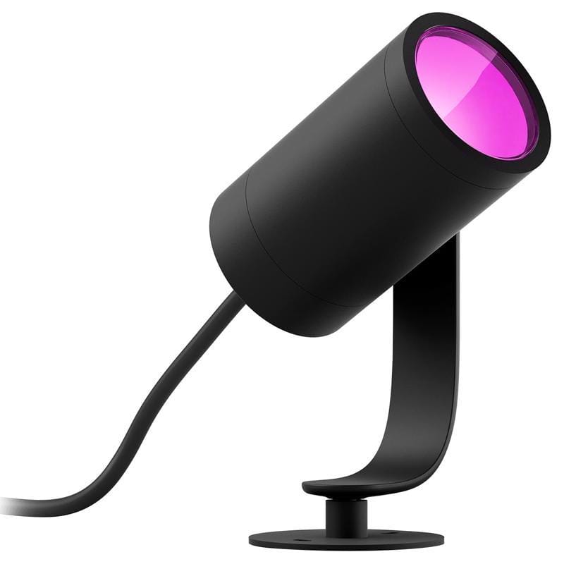 Philips 1741730V7 Hue Matte Black Low Voltage 8 W LED Smart-Enabled Spotlight 1 pk