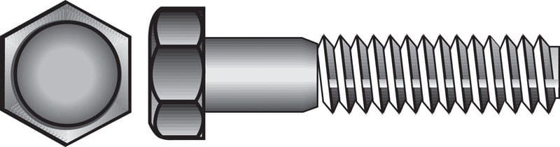 Hillman 0831586 5/16-18 in. D X 4 in. L Stainless Steel Hex Head Cap Screw 25 pk