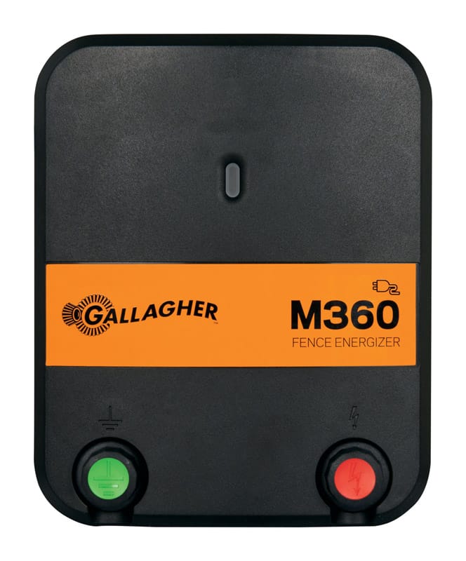 Gallagher G323504 M360 110 V Electric-Powered Fence Energizer 153331200055 sq ft Black/Orange
