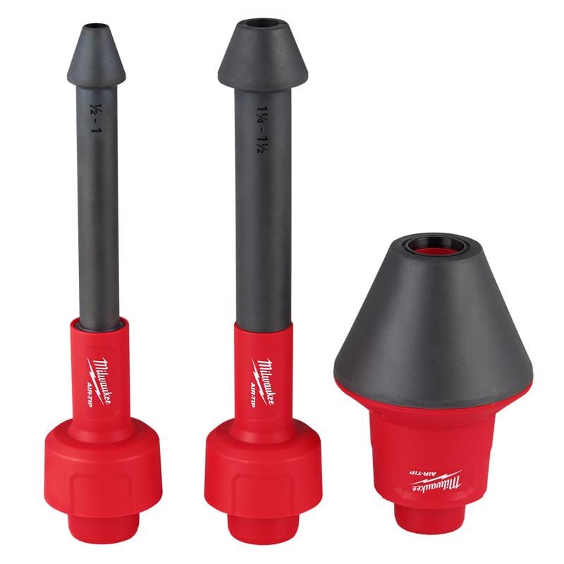 Milwaukee 49-90-2024 AIR-TIP 1-1/4 in. - 2-1/2 in. Shop Conduit Line Puller Kit Wet/Dry Vac Attachment 3 pc