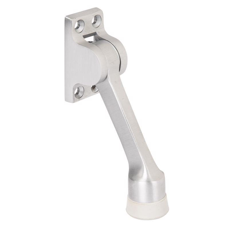 Brinks BC41009 Commercial Brass Satin Chrome Kick-Down Door Holder Mounts to door 1 in.
