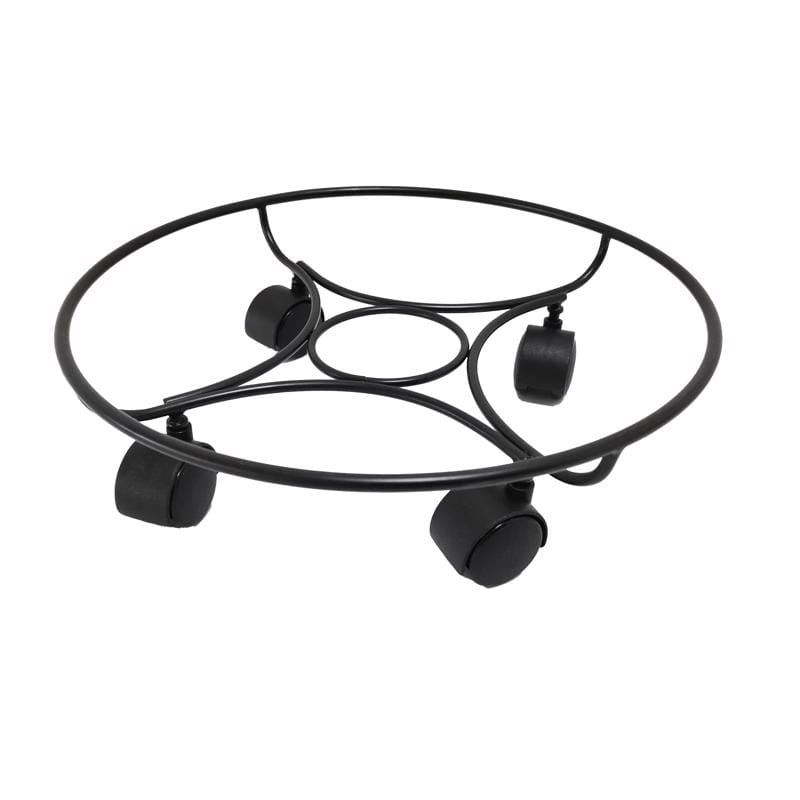 Living Accents 58054 4.5 in. H X 13 in. W Steel Planter Caddie Black
