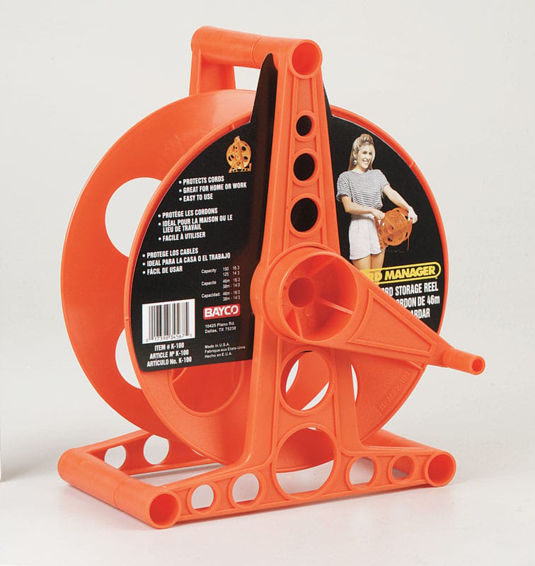 Bayco K-100 150 ft. L Plastic Cord Reel