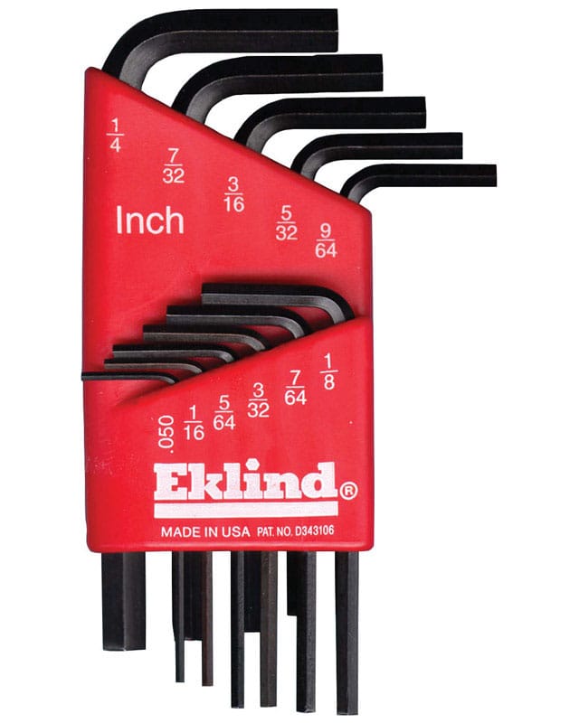 Eklind 10111 Hex Key St 11Pc Lng Hdle