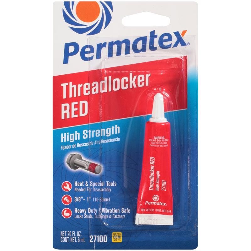 Permatex 27100 Threadlocker Red .2Oz