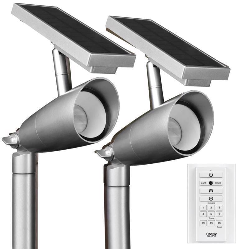 Feit SPOT/SYNCSOLNK2 OneSync Dusk to Dawn Solar Powered LED Nickel Spotlight