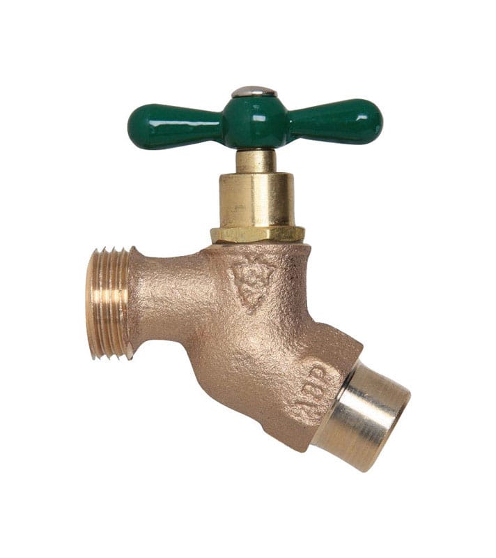 Arrowhead 252LF 1/2 in. Copper Sweat X 3/4 in. MHT Brass No-Kink Hose Bibb