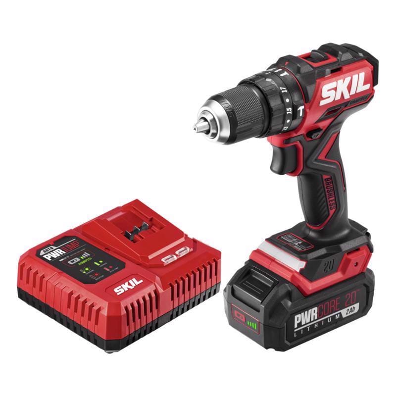 Skil HD6294B-10 20V PWRCORE 1/2 in. Brushless Cordless Compact Hammer Drill Kit (Battery)