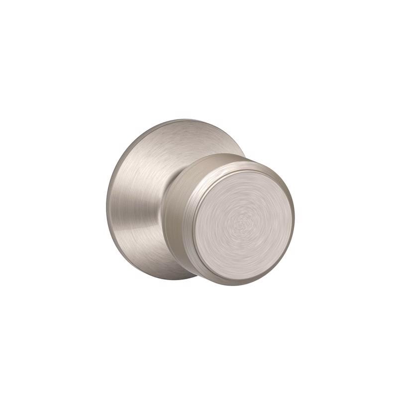 Schlage F10VBWE619 Bowery Satin Nickel Passage Knob