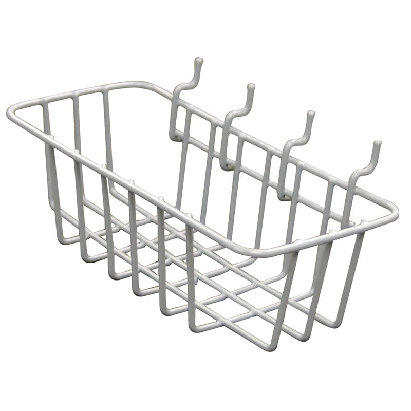 Crawford WB85 Gray Steel 4.1 in. Peggable Wire Basket 1 pk