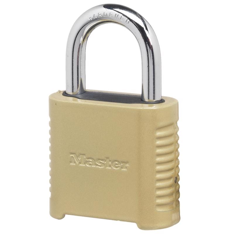 Master Lock 875D 1.13 in. H X 2 in. W X 6.56 in. L Steel 4-Dial Combination Combination Padlock