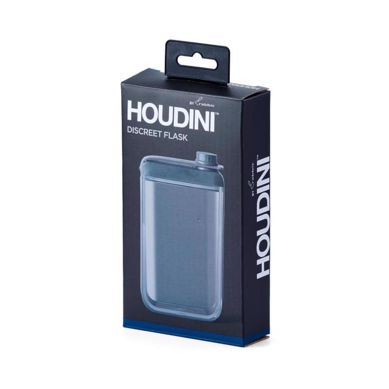 Houdini H4-20538T 7.25 oz Black/Clear Plastic/Silicone Flask