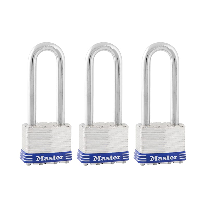 Master Lock 1TRILJ Padlock 1-3/4" Longsh Pk3