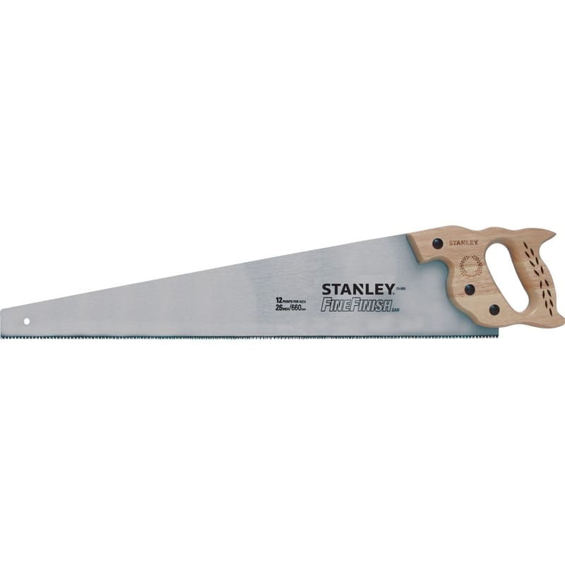 Stanley 20-065 SharpTooth 26 in. Carbon Steel Hand Saw 11 TPI Fine 1 pc