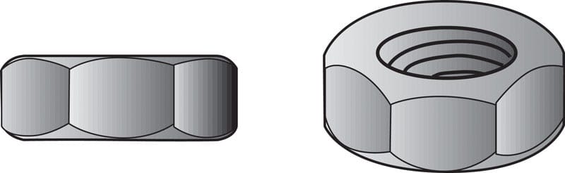 Hillman 660008 1/2-13 in. Zinc-Plated Steel USS Hex Nut 667 pk