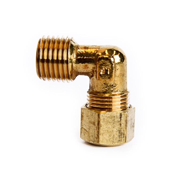Atc 6JC121010711025 5/16 in. Compression X 1/4 in. D MPT Brass 90 Degree Street Elbow